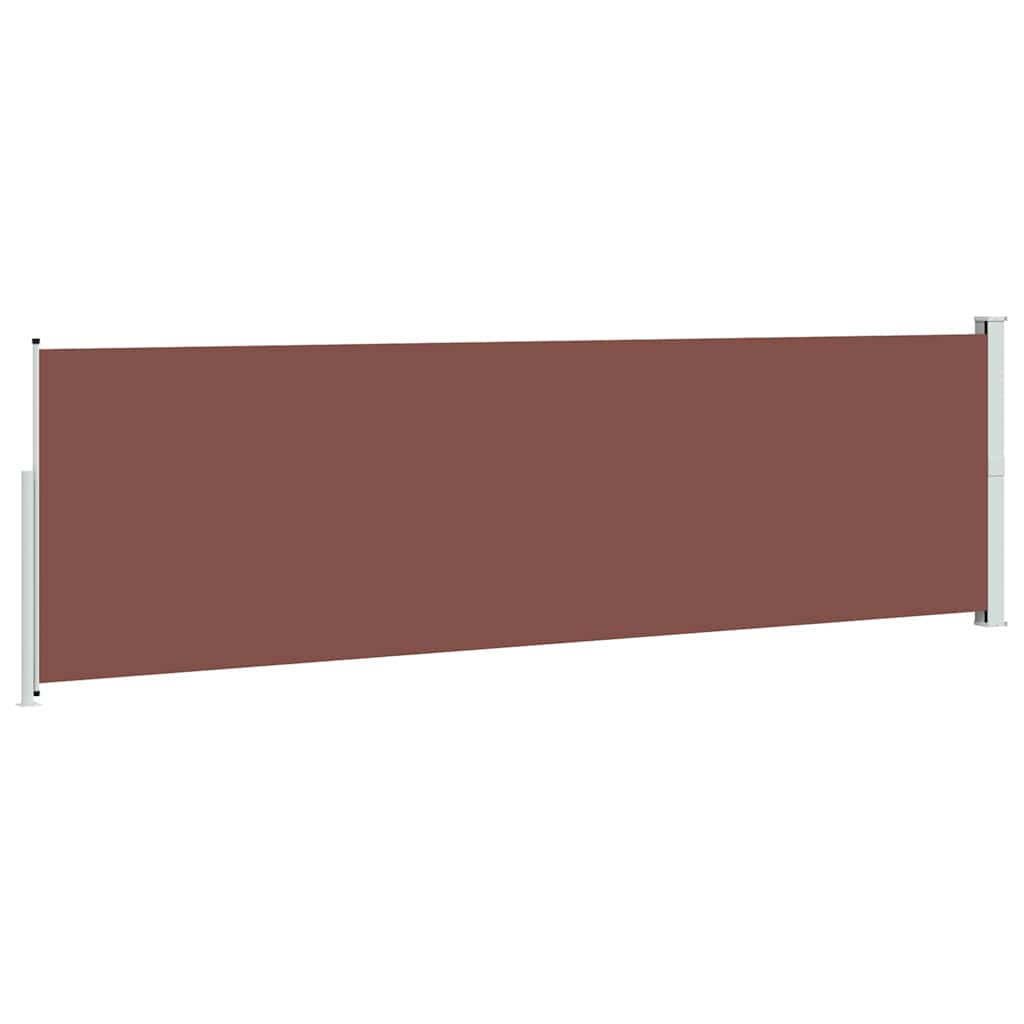 Tenda Laterale Retrattile per Patio 600x170 cm Marrone