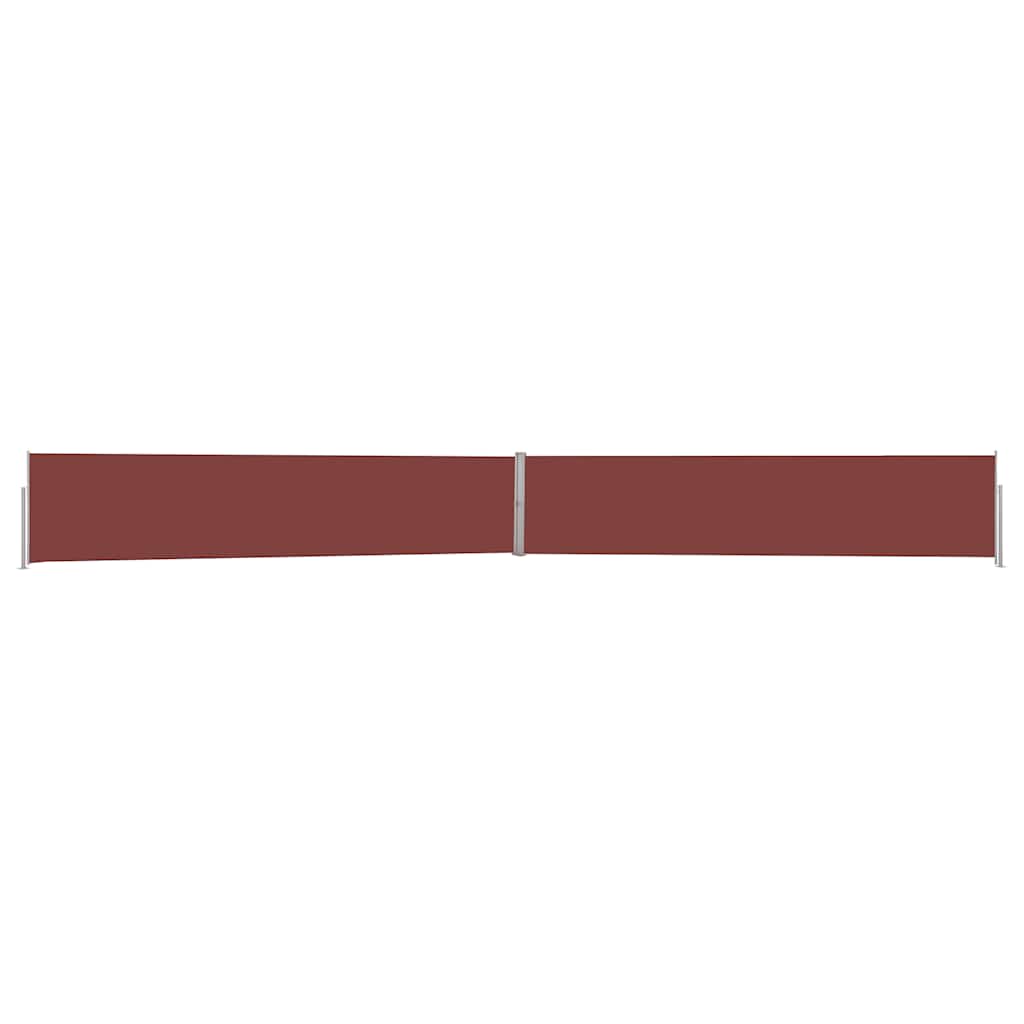 Tenda Laterale Retrattile per Patio 140x1200 cm Marrone