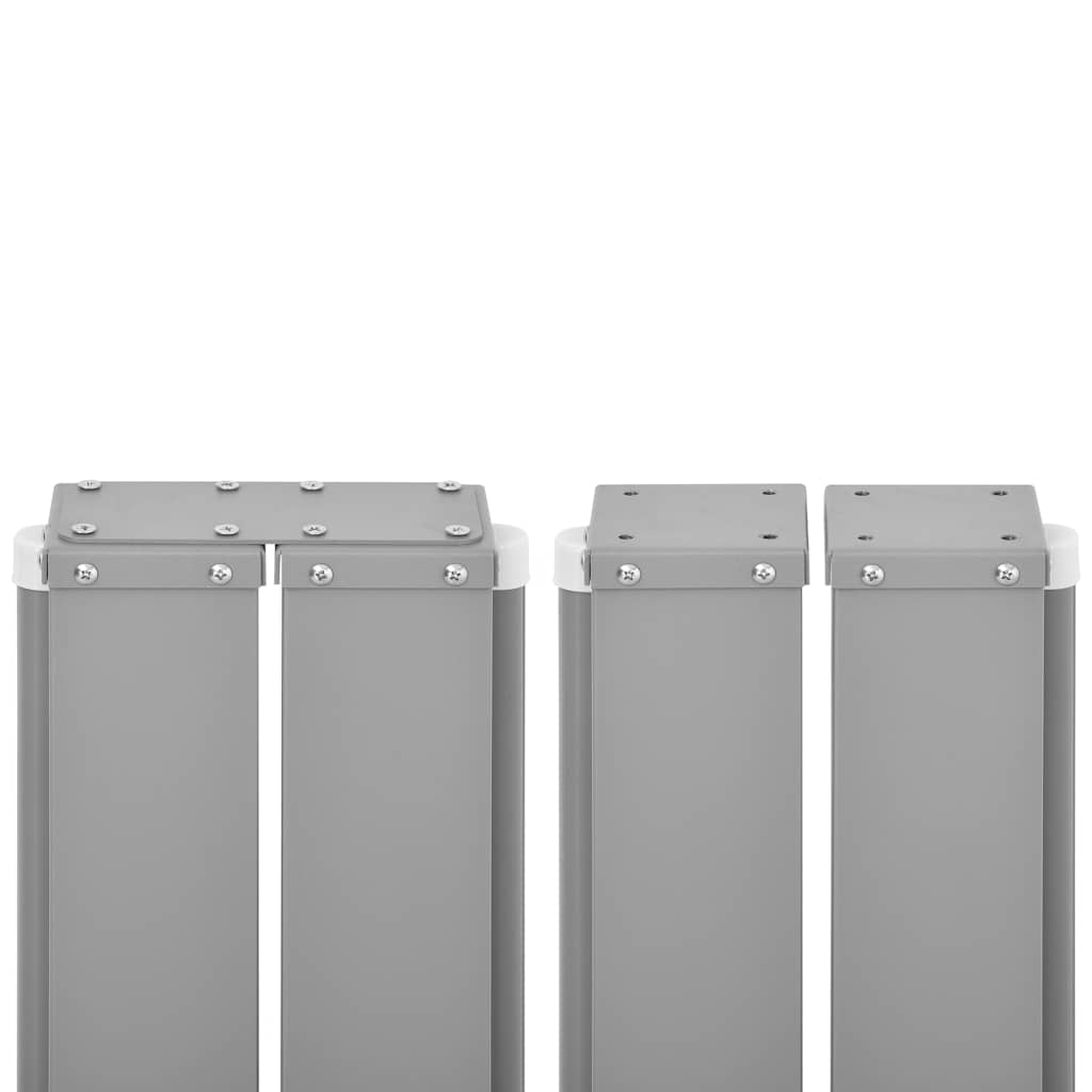 Tenda Laterale Retrattile per Patio 140x1200 cm Marrone