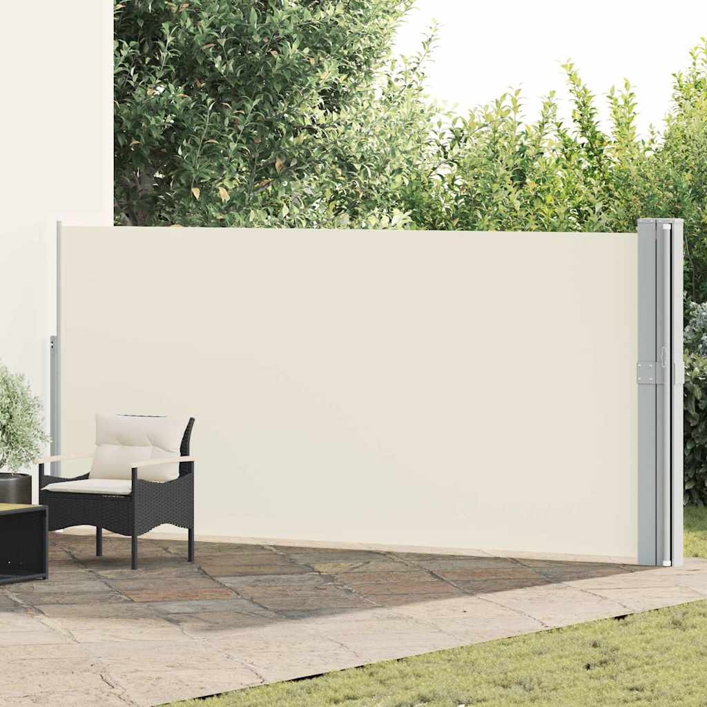 Tenda Laterale Retrattile per Patio 170x1200 cm Crema