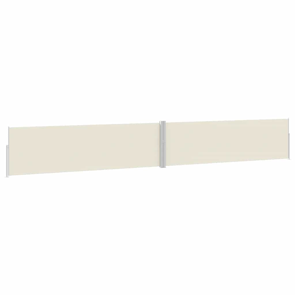 Tenda Laterale Retrattile per Patio 170x1200 cm Crema
