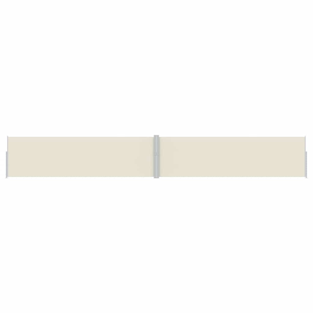 Tenda Laterale Retrattile per Patio 170x1200 cm Crema