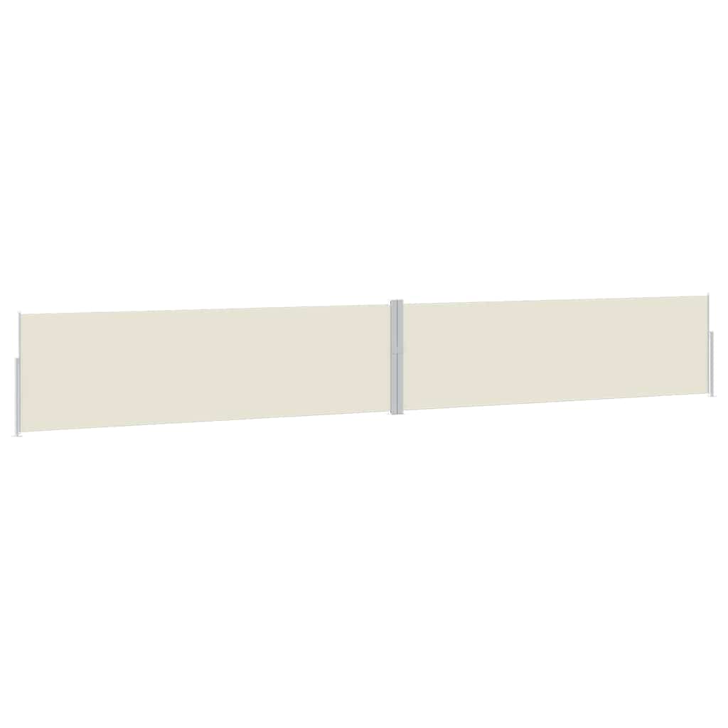 Tenda Laterale Retrattile per Patio 170x1200 cm Crema