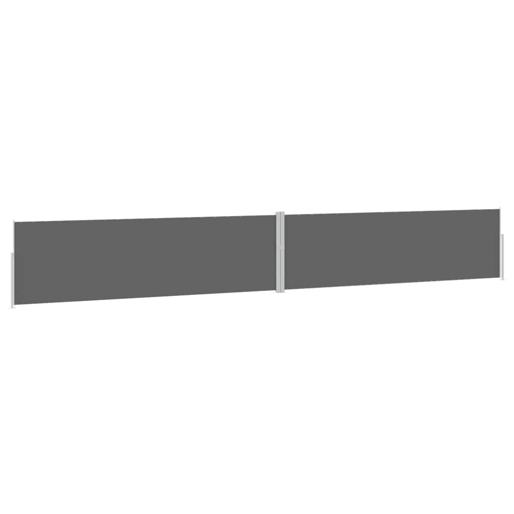 Tenda Laterale Retrattile per Patio 170x1200 cm Antracite