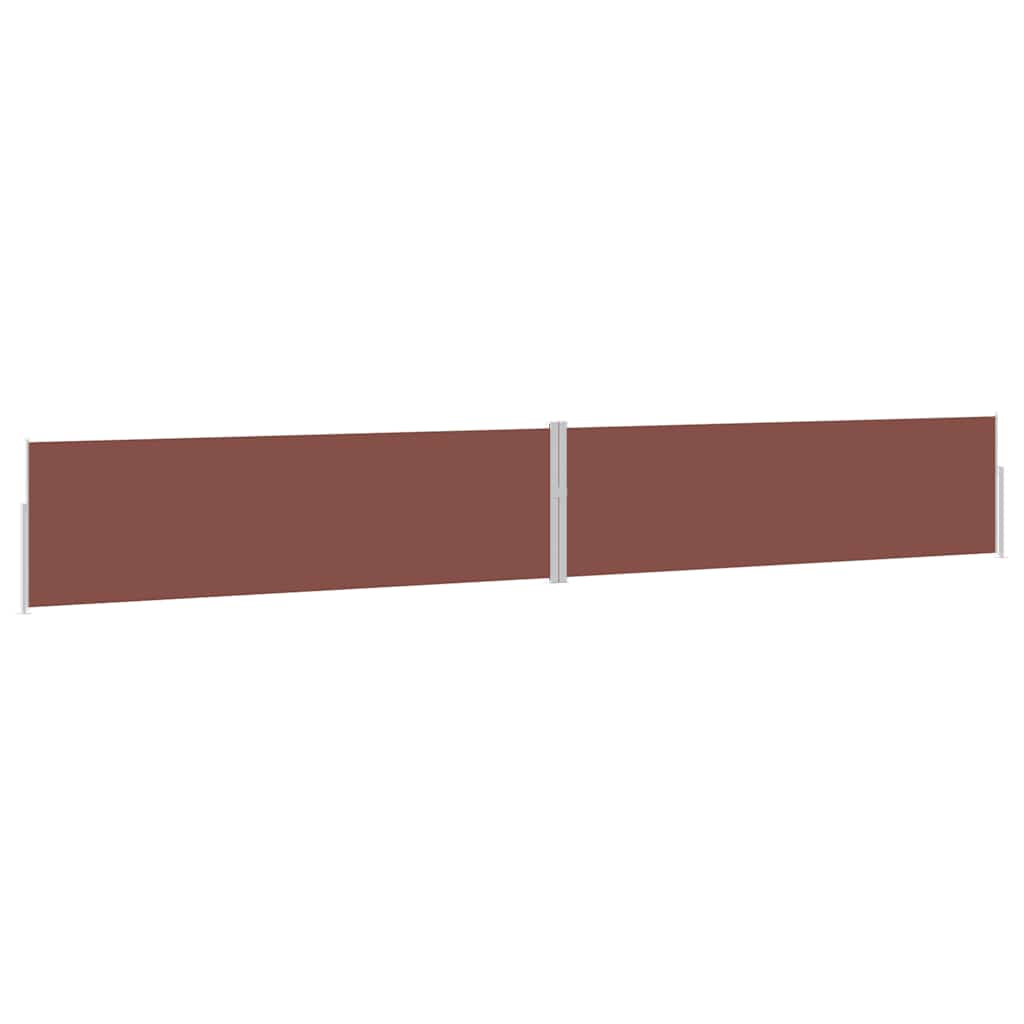 Tenda Laterale Retrattile per Patio 170x1200 cm Marrone