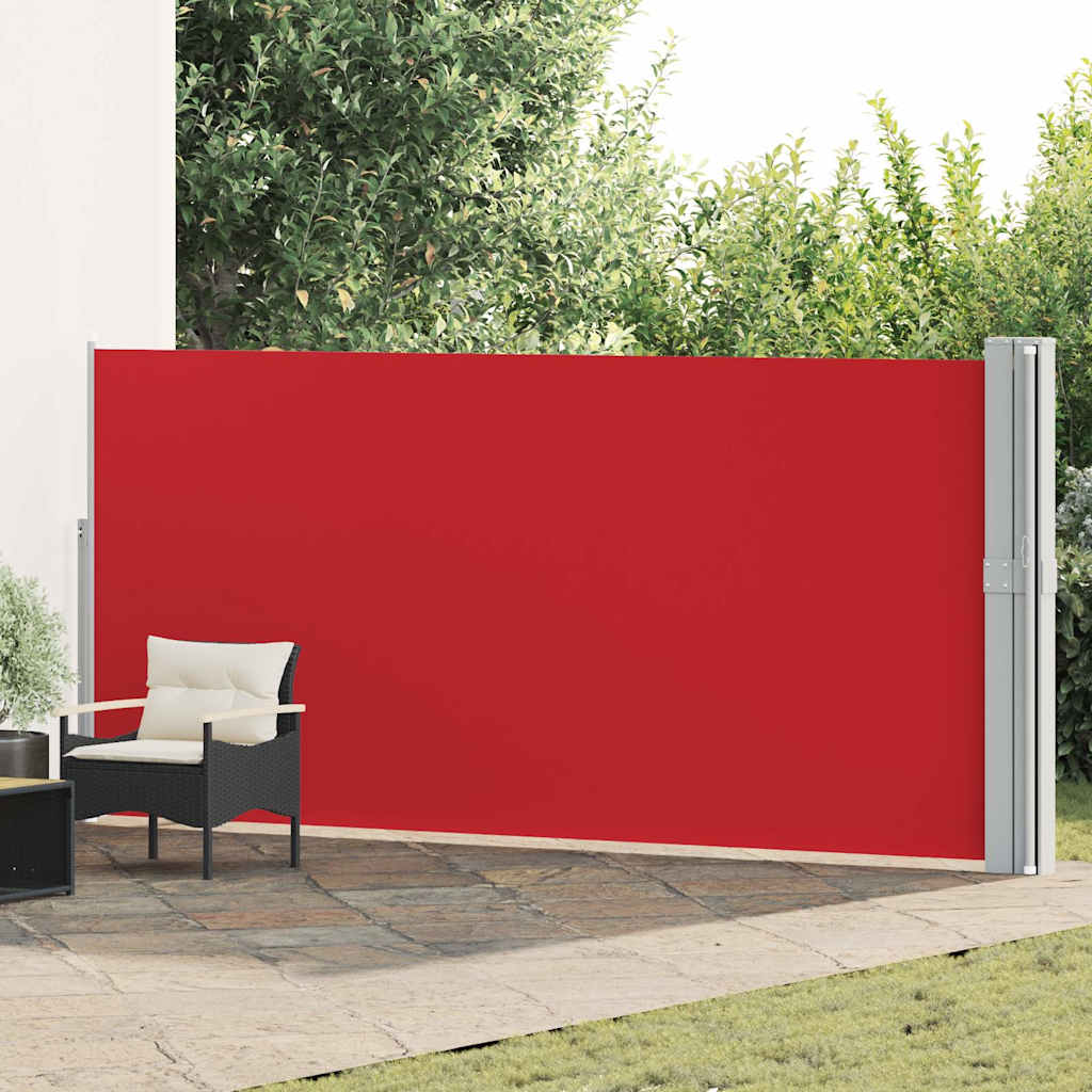 Tenda Laterale Retrattile per Patio 170x1200 cm Rossa