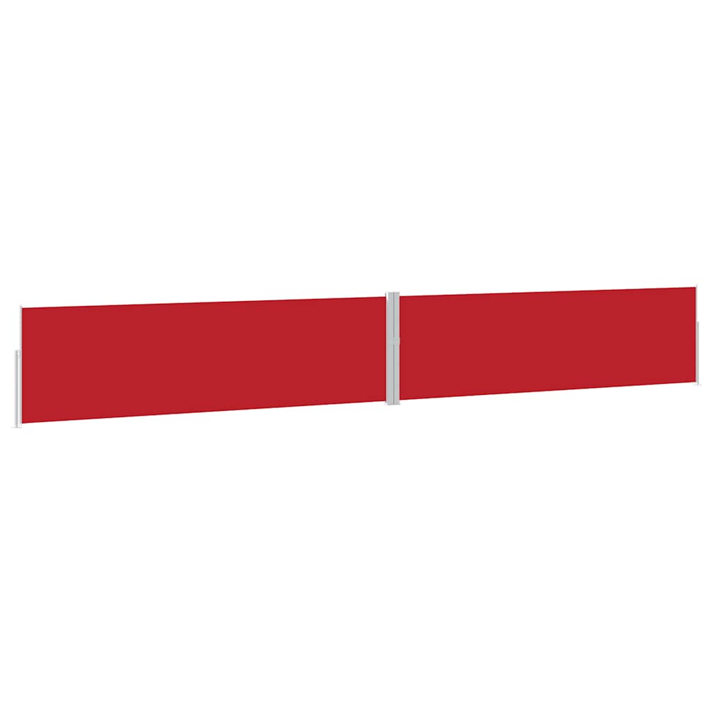 Tenda Laterale Retrattile per Patio 170x1200 cm Rossa