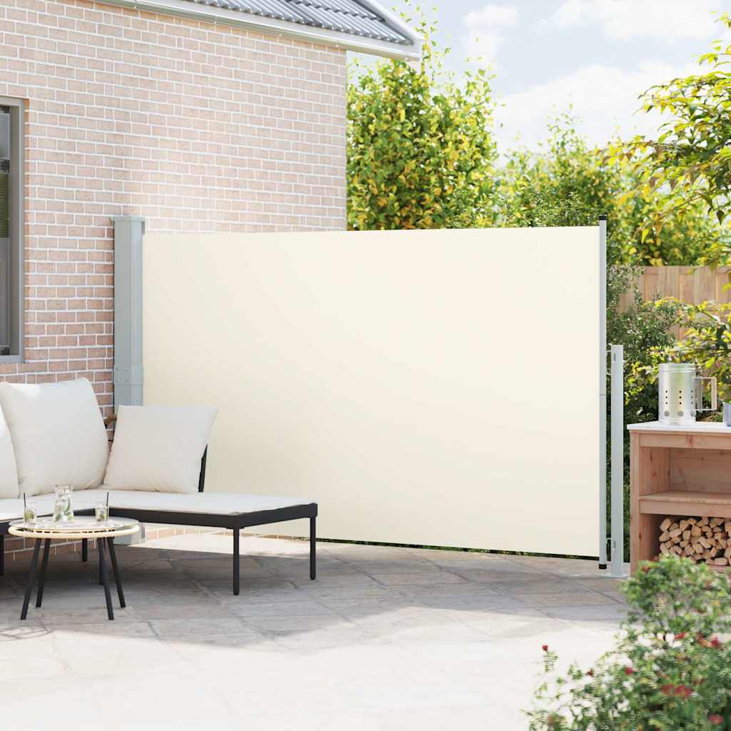 Tenda Laterale Retrattile per Patio 180x314 cm Crema
