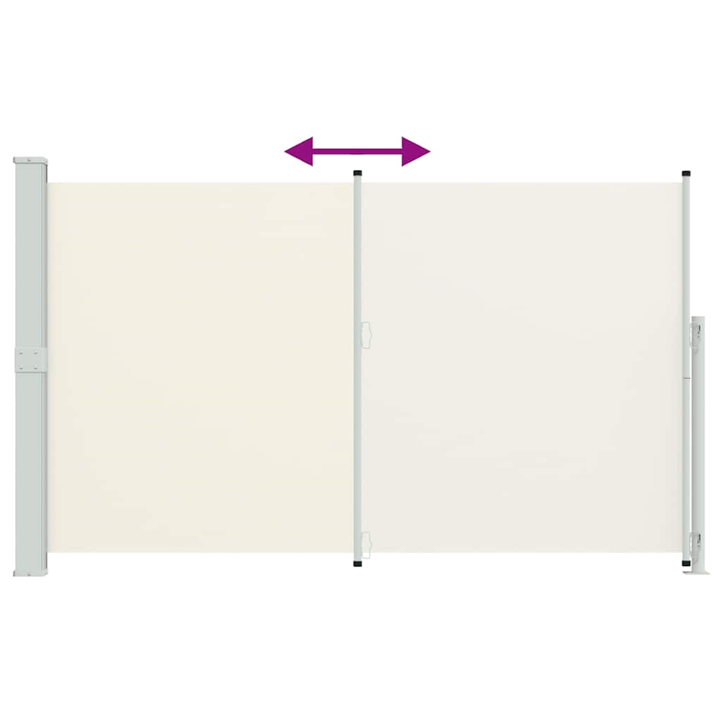 Tenda Laterale Retrattile per Patio 180x314 cm Crema