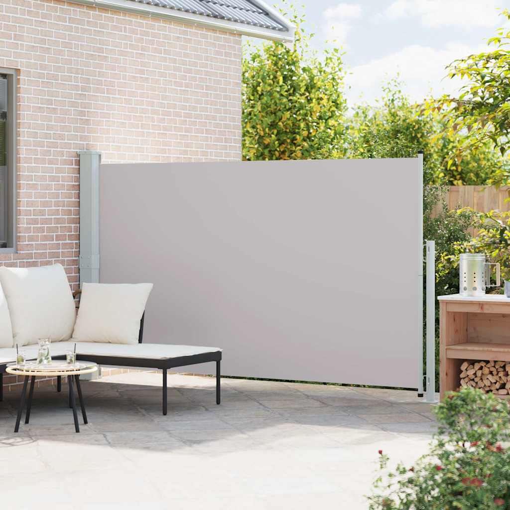 Tenda Laterale Retrattile per Patio 180x314 cm Grigia