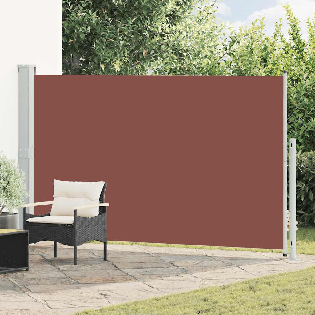 Tenda Laterale Retrattile per Patio 180x314 cm Marrone