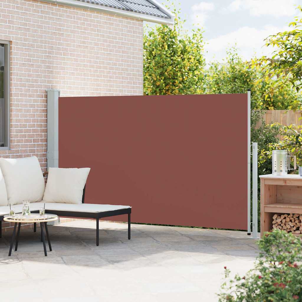 Tenda Laterale Retrattile per Patio 180x314 cm Marrone