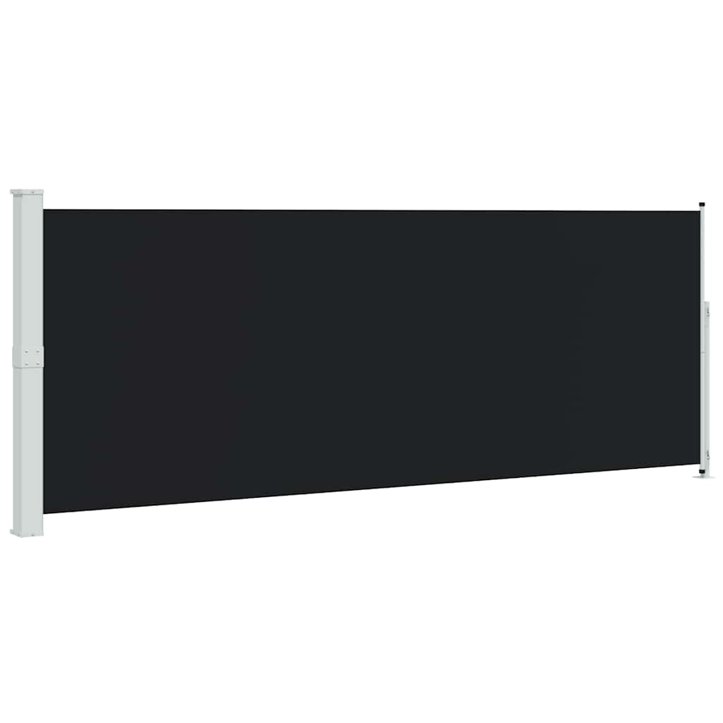 Tenda Laterale Retrattile per Patio 180x514 cm Nera