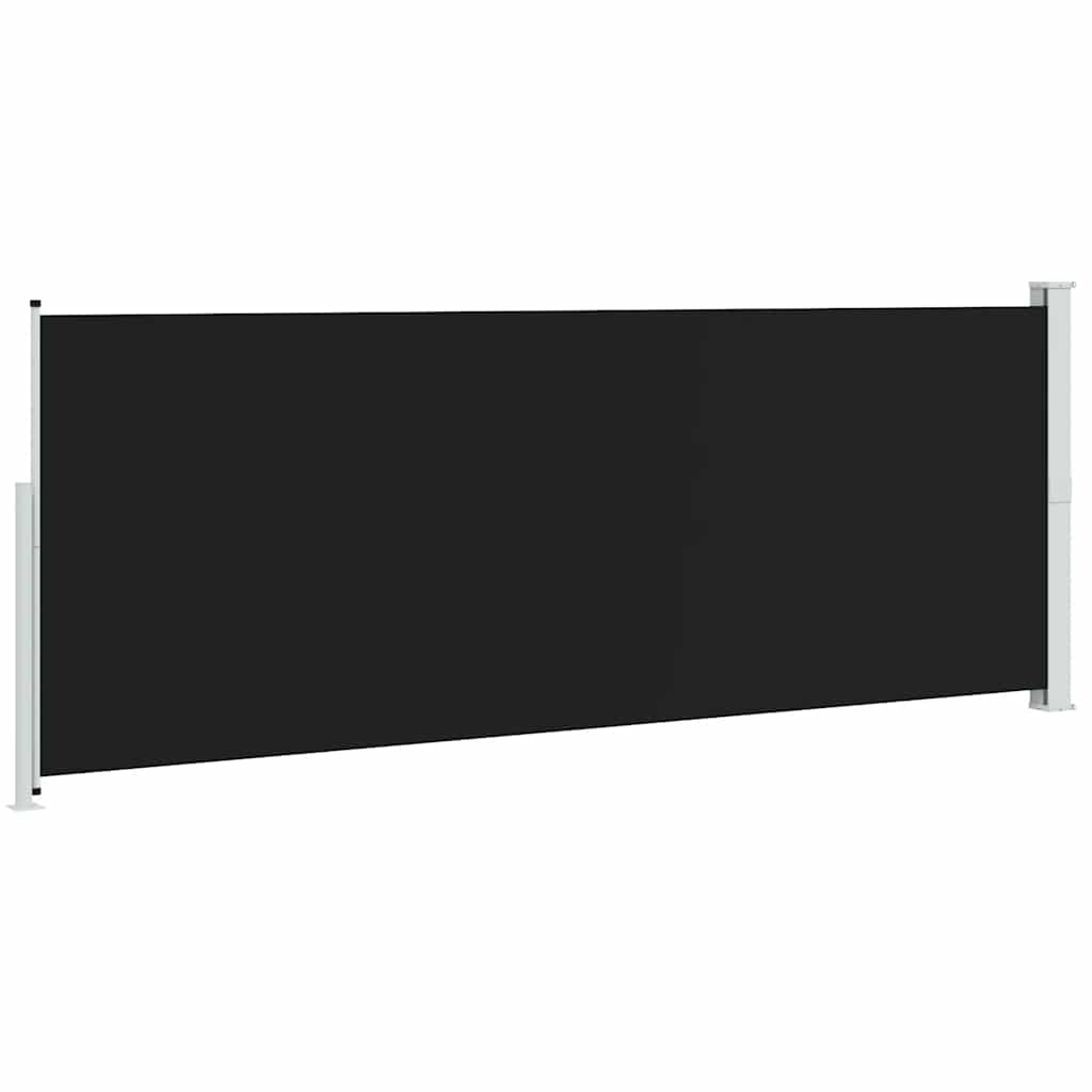 Tenda Laterale Retrattile per Patio 180x514 cm Nera