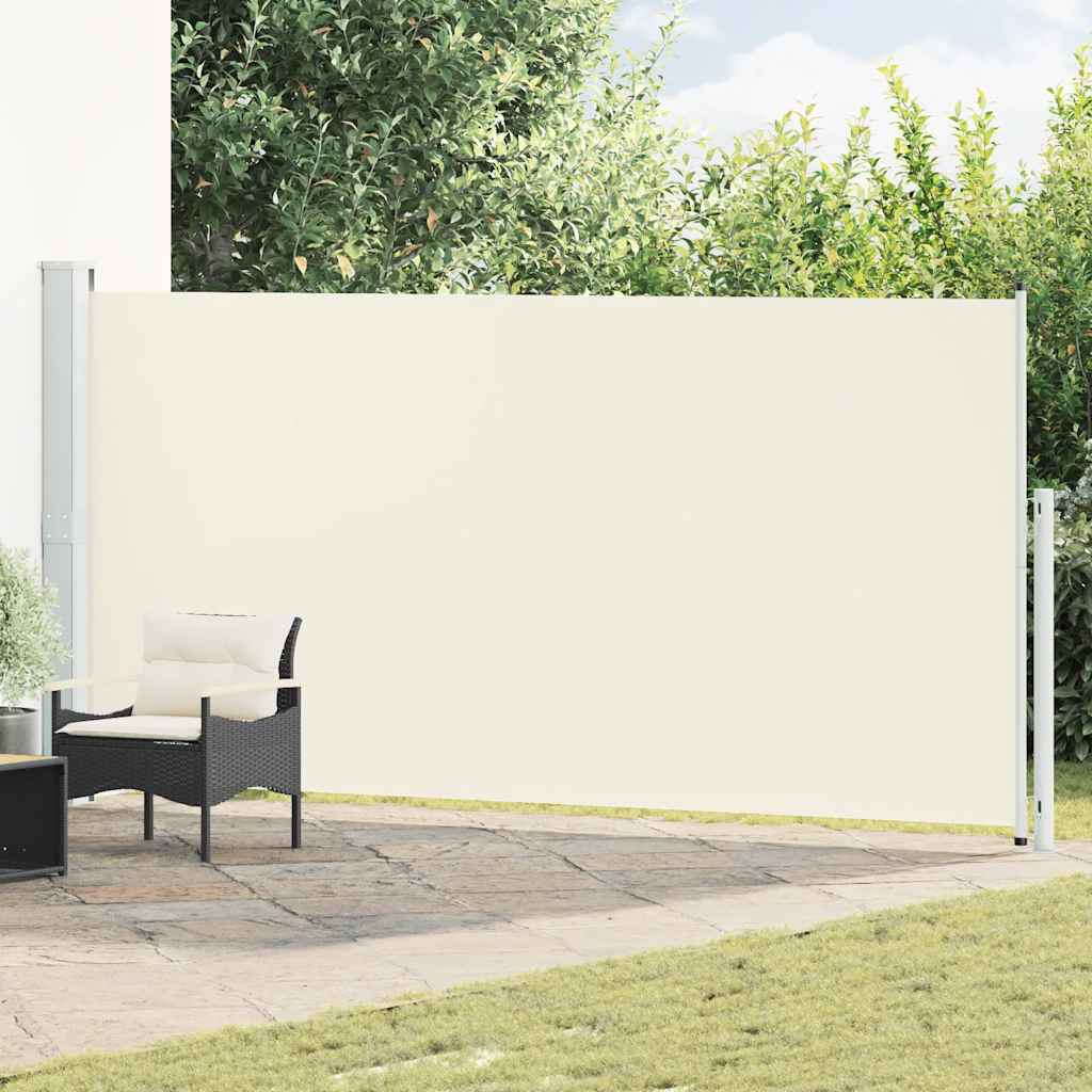 Tenda Laterale Retrattile per Patio 180x514 cm Crema