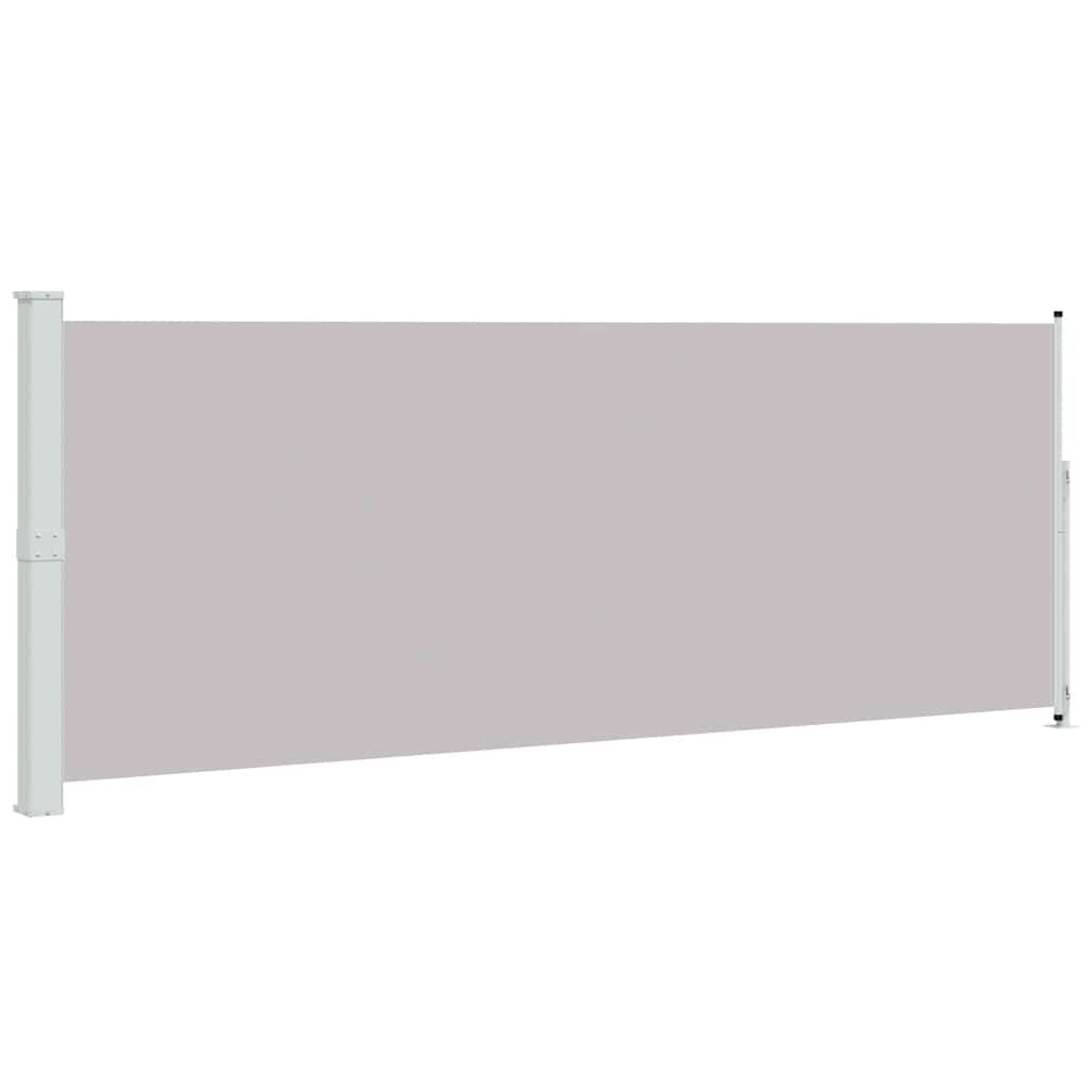 Tenda Laterale Retrattile per Patio 180x514 cm Grigia