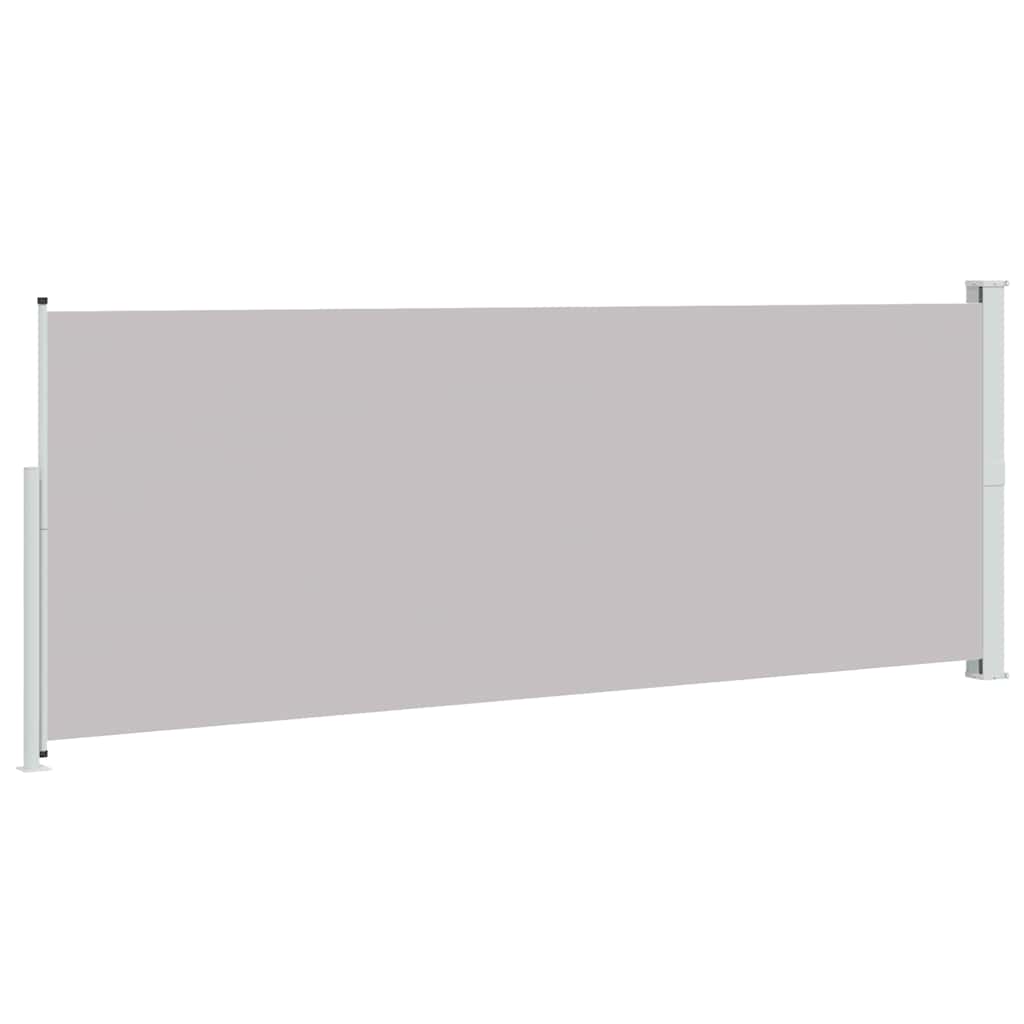 Tenda Laterale Retrattile per Patio 180x514 cm Grigia