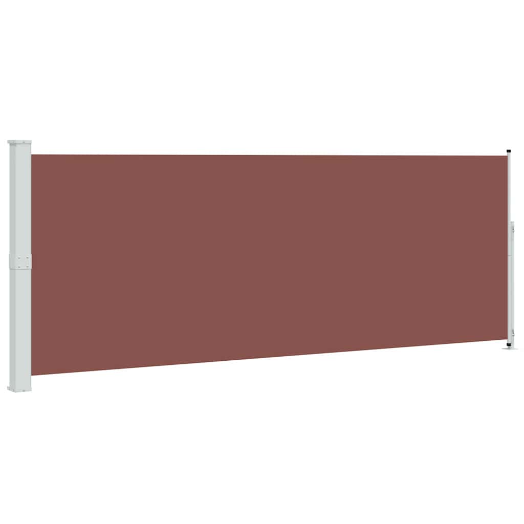 Tenda Laterale Retrattile per Patio 180x500 cm Marrone