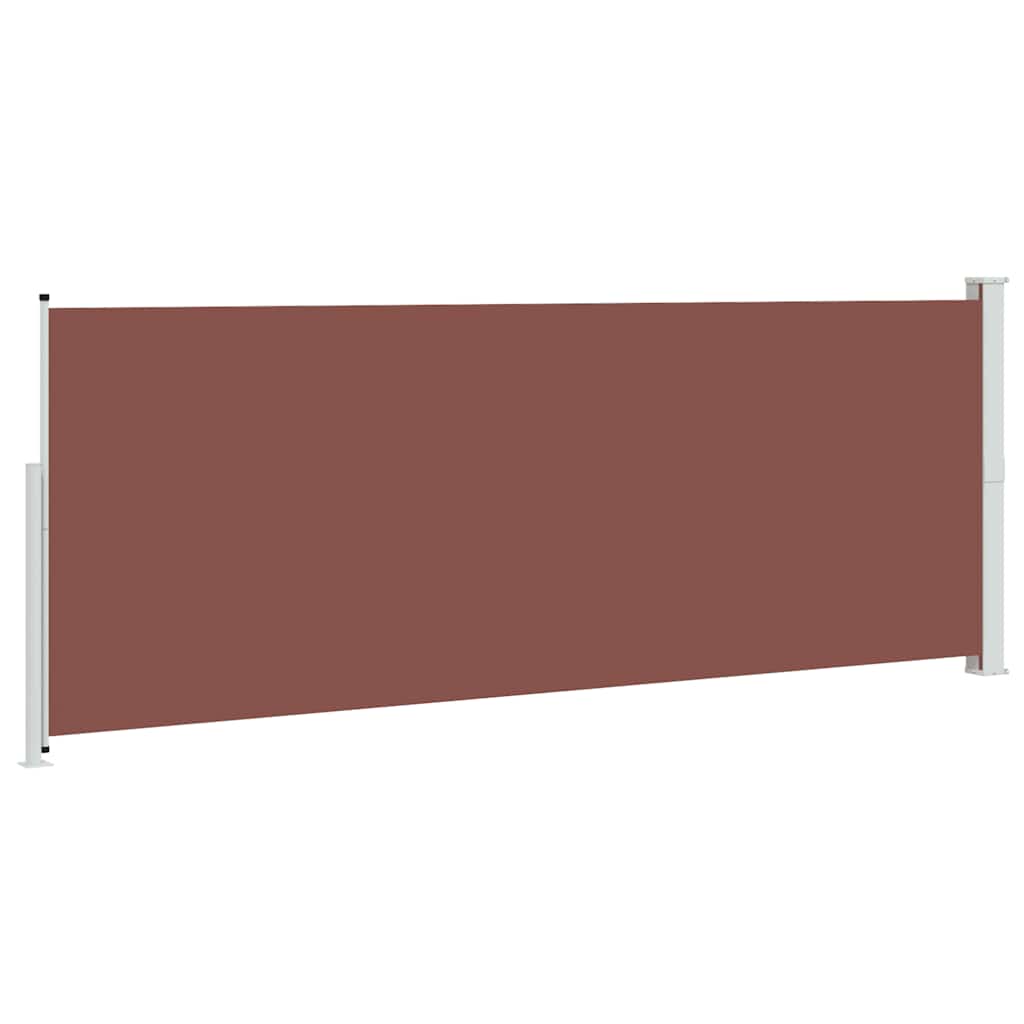 Tenda Laterale Retrattile per Patio 180x500 cm Marrone