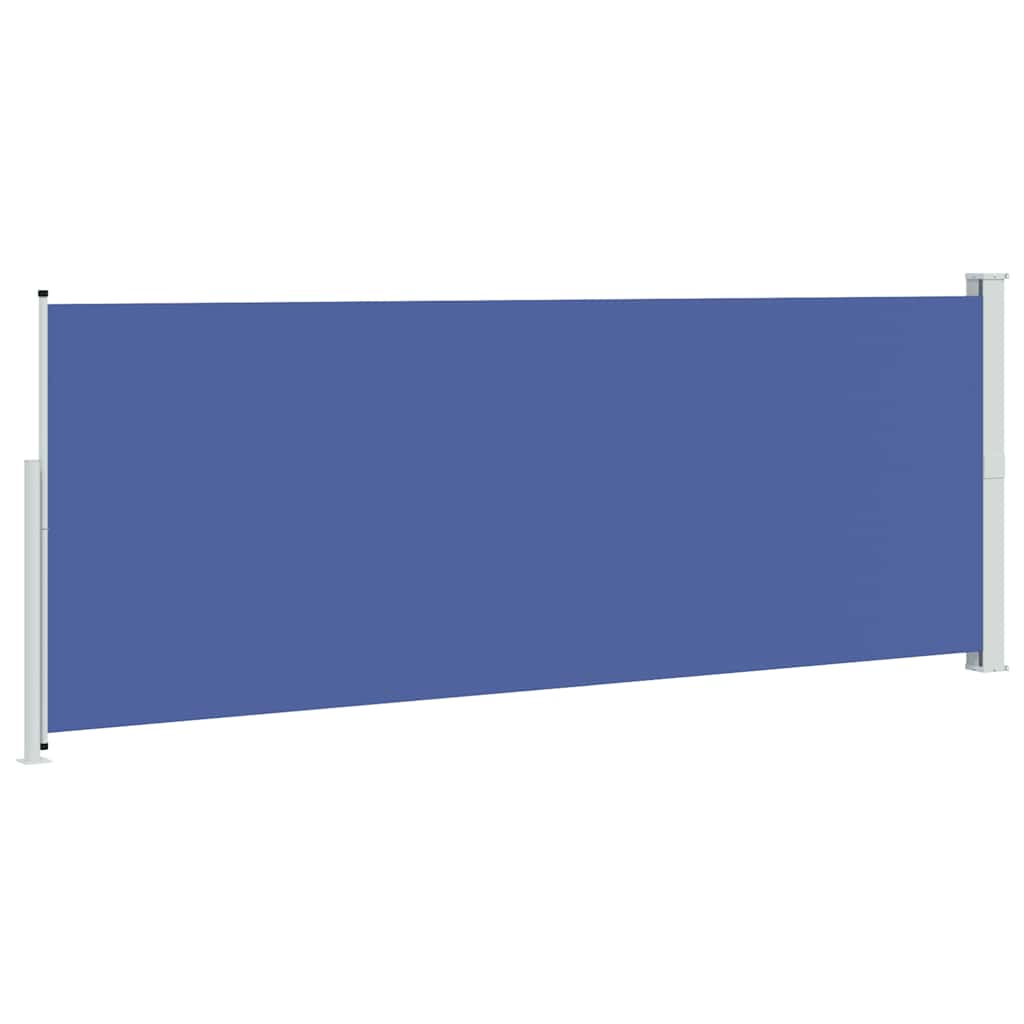 Tenda Laterale Retrattile per Patio 180x500 cm Blu