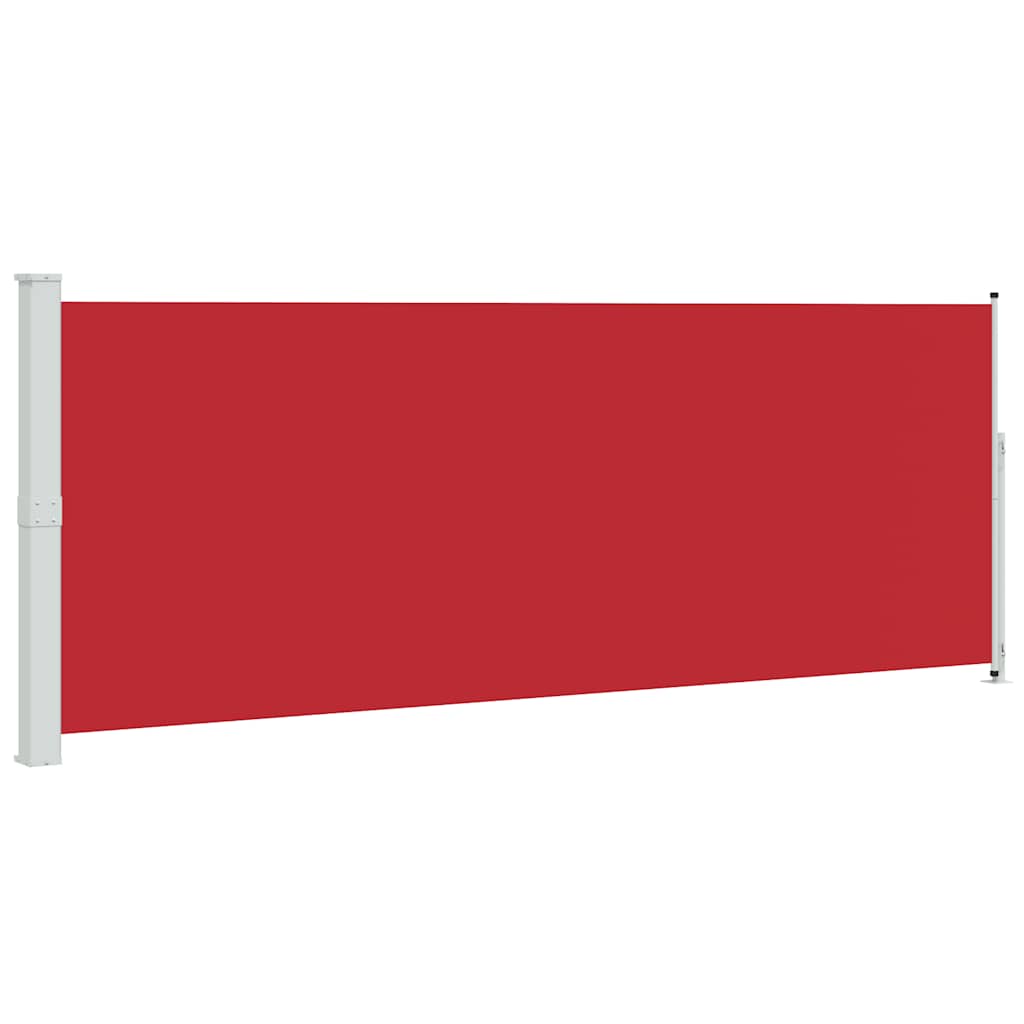 Tenda Laterale Retrattile per Patio 180x500 cm Rossa