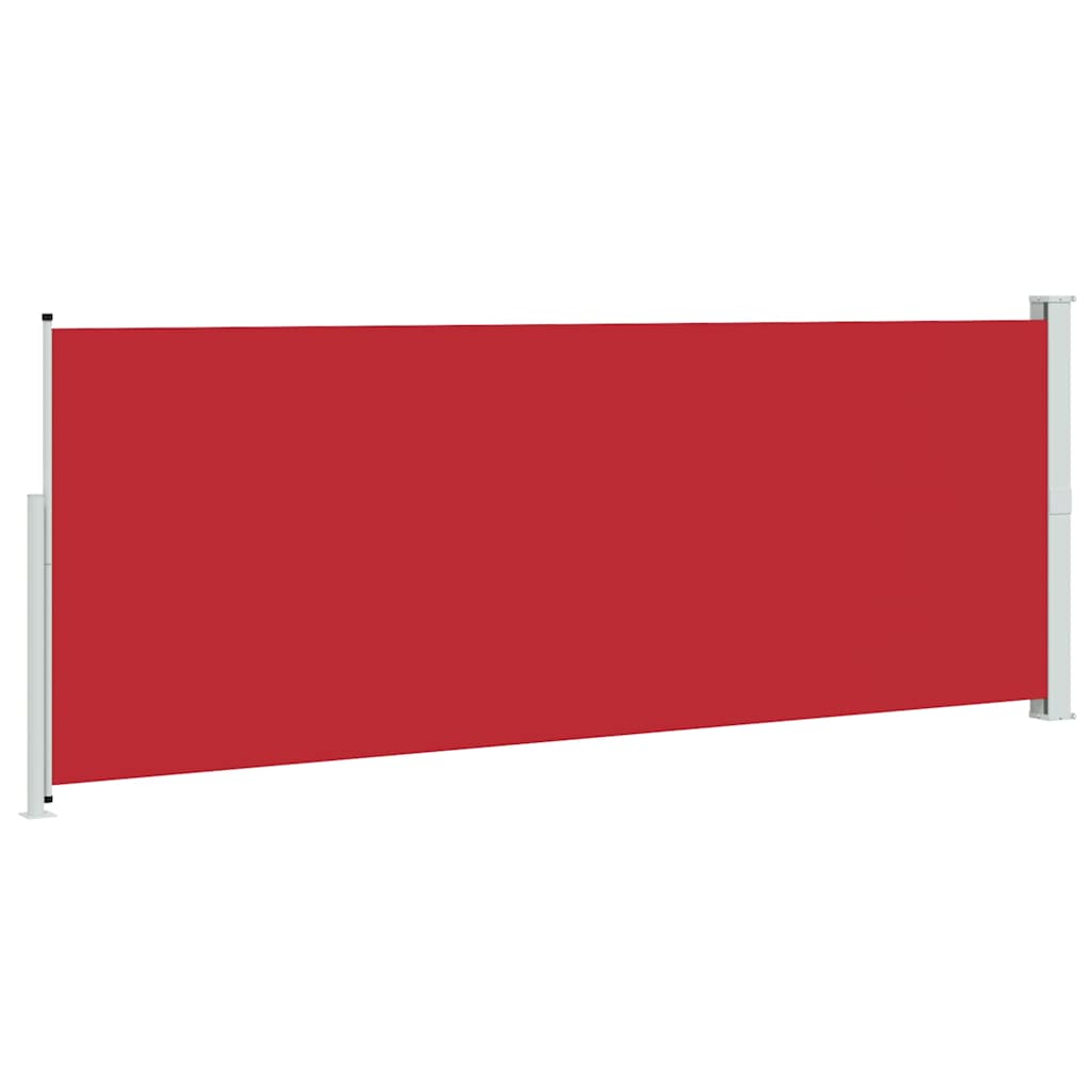 Tenda Laterale Retrattile per Patio 180x500 cm Rossa