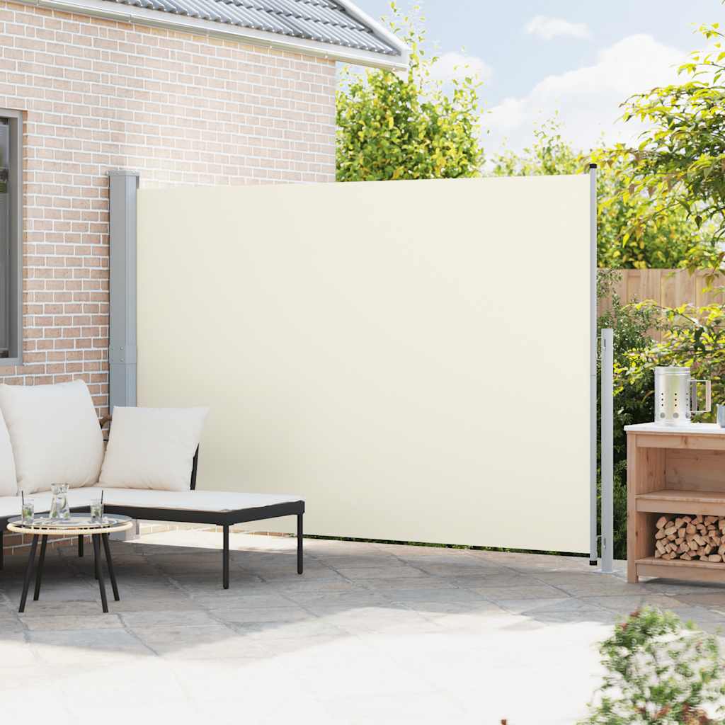 Tenda Laterale Retrattile per Patio 200x314 cm Crema