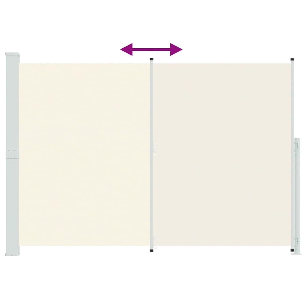 Tenda Laterale Retrattile per Patio 200x314 cm Crema