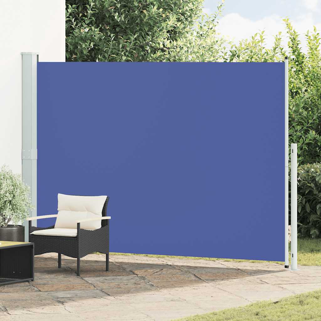 Tenda Laterale Retrattile per Patio 200x300 cm Blu