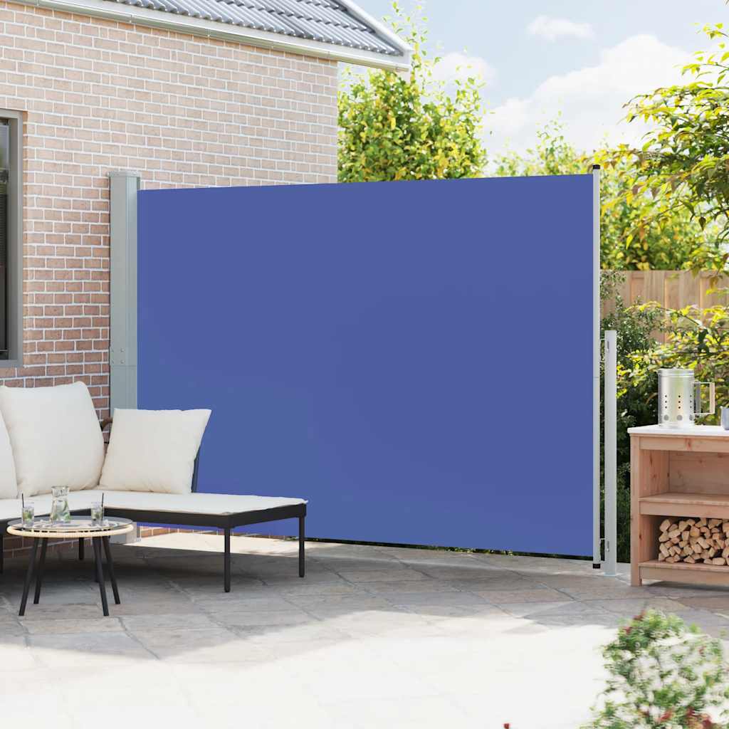 Tenda Laterale Retrattile per Patio 200x300 cm Blu