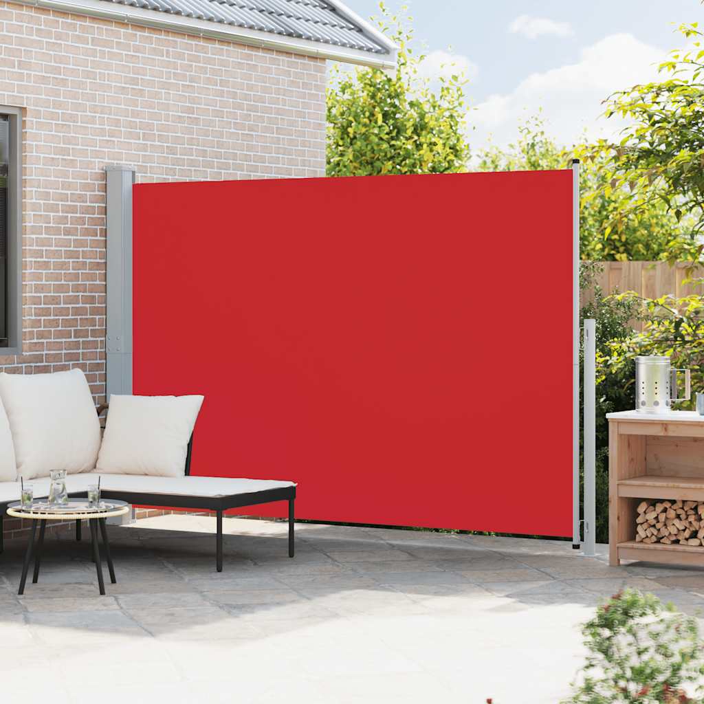 Tenda Laterale Retrattile per Patio 200x300 cm Rossa
