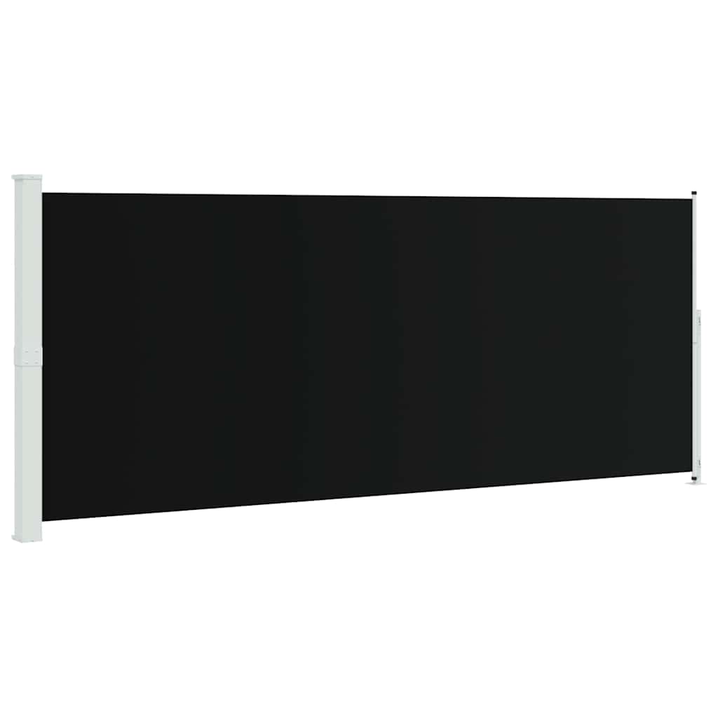 Tenda Laterale Retrattile per Patio 200x514 cm Nera