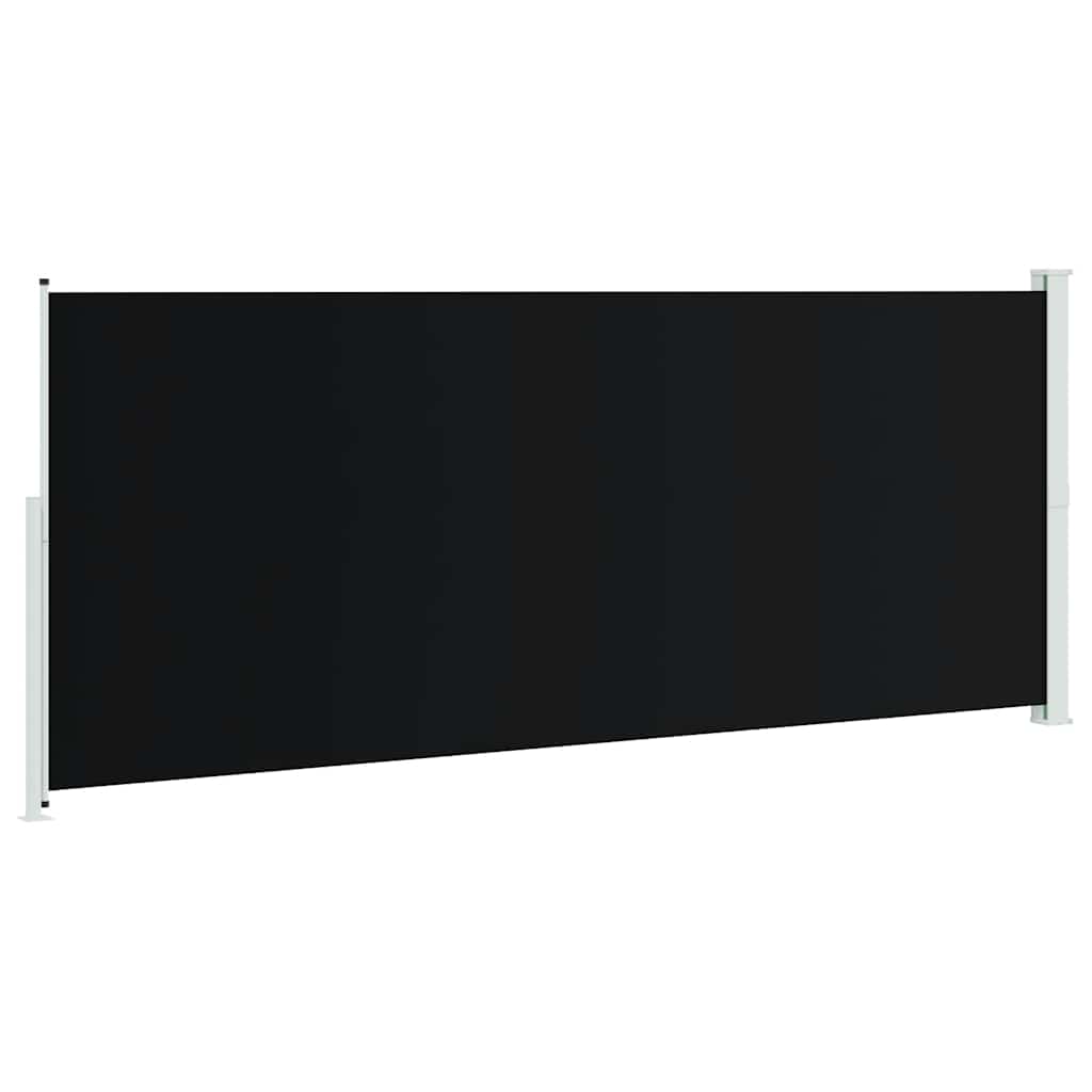 Tenda Laterale Retrattile per Patio 200x514 cm Nera
