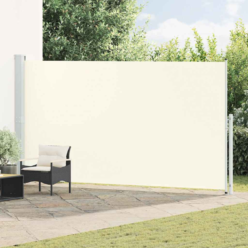 Tenda Laterale Retrattile per Patio 200x514 cm Crema