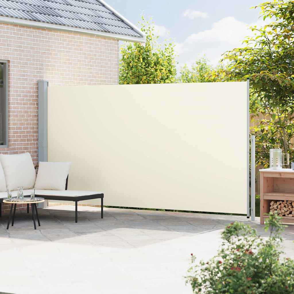 Tenda Laterale Retrattile per Patio 200x514 cm Crema