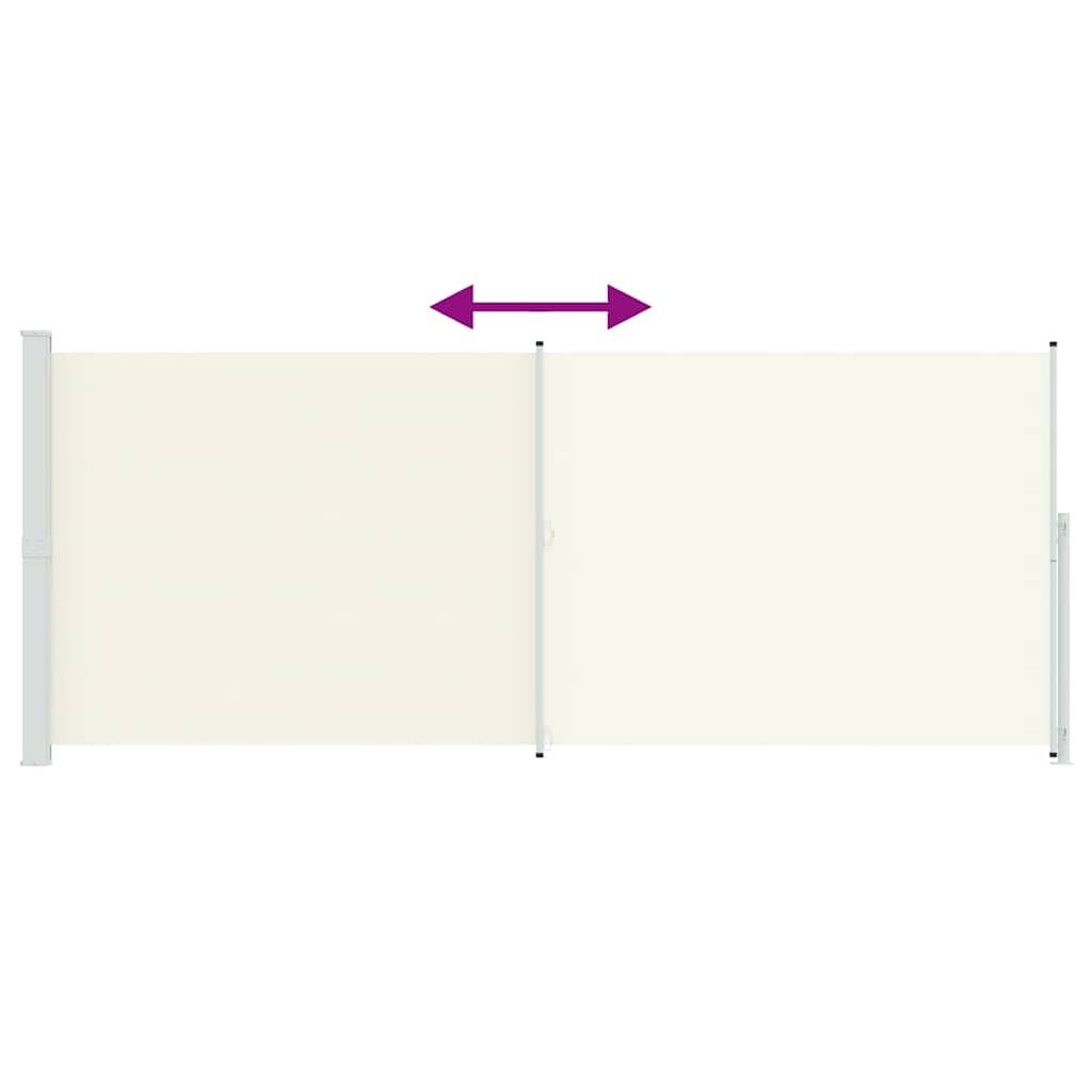 Tenda Laterale Retrattile per Patio 200x514 cm Crema