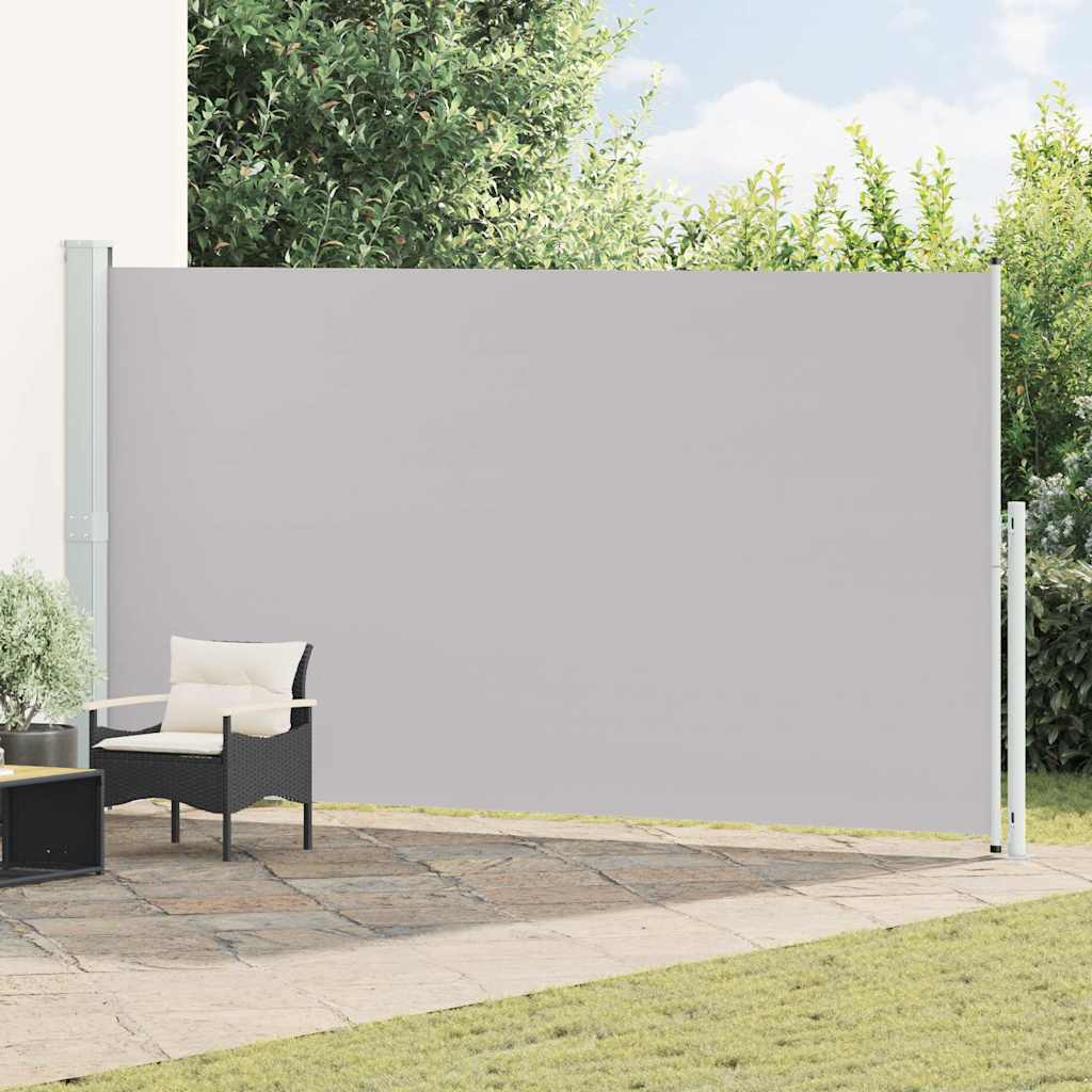 Tenda Laterale Retrattile per Patio 200x514 cm Grigia