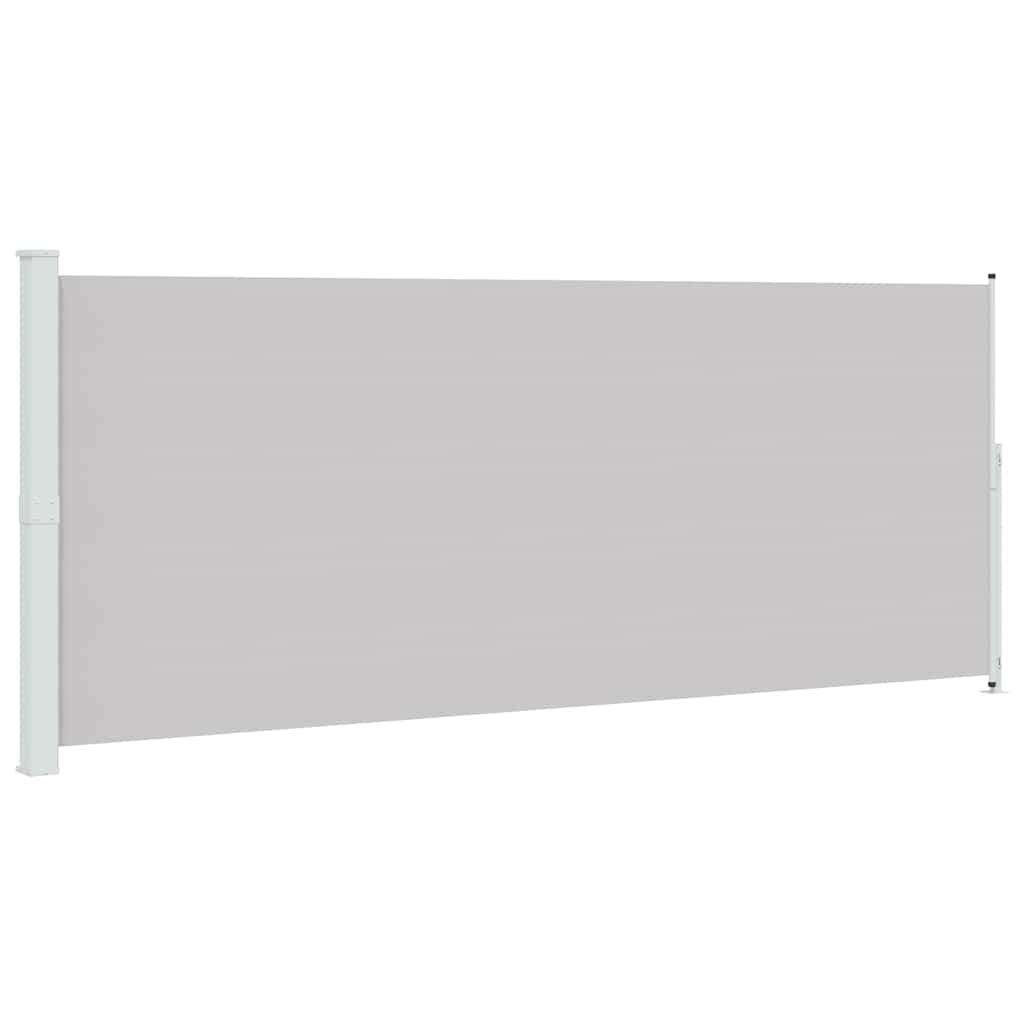 Tenda Laterale Retrattile per Patio 200x514 cm Grigia