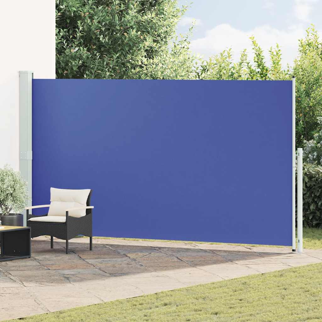Tenda Laterale Retrattile per Patio 200x500 cm Blu