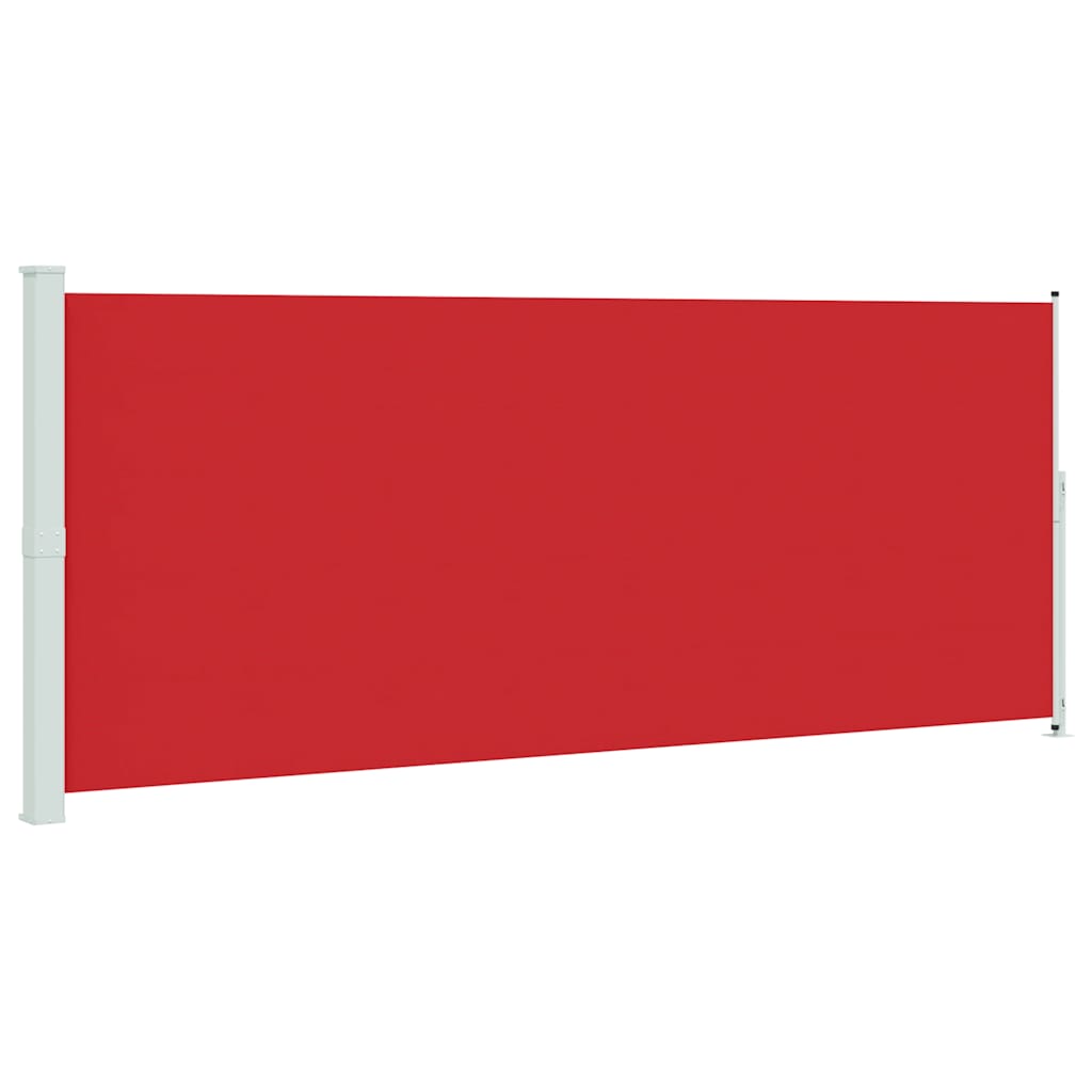 Tenda Laterale Retrattile per Patio 200x500 cm Rossa