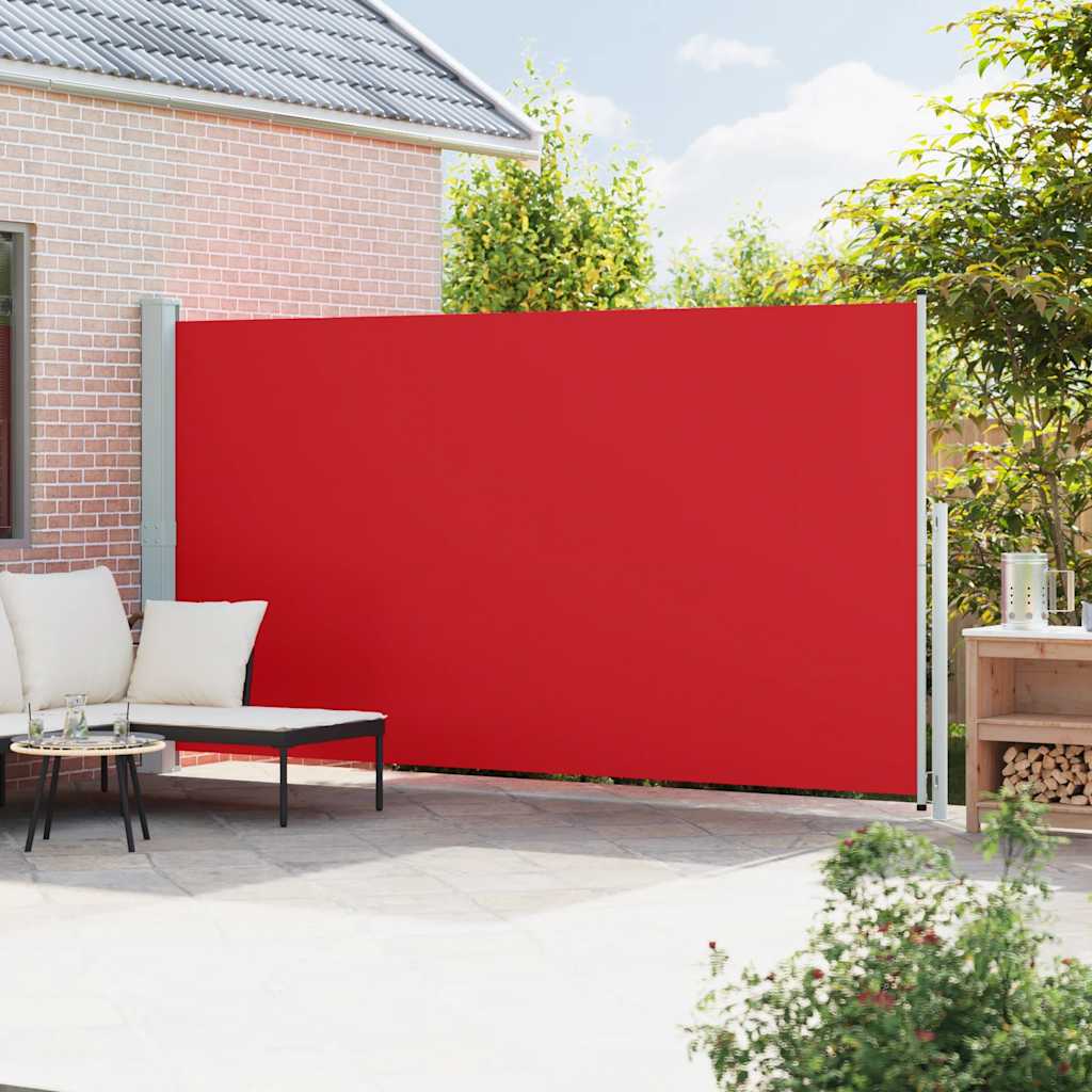 Tenda Laterale Retrattile per Patio 200x500 cm Rossa