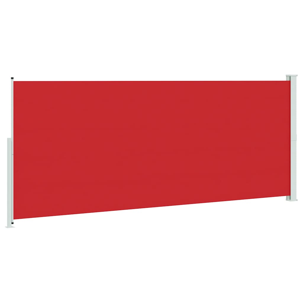 Tenda Laterale Retrattile per Patio 200x500 cm Rossa