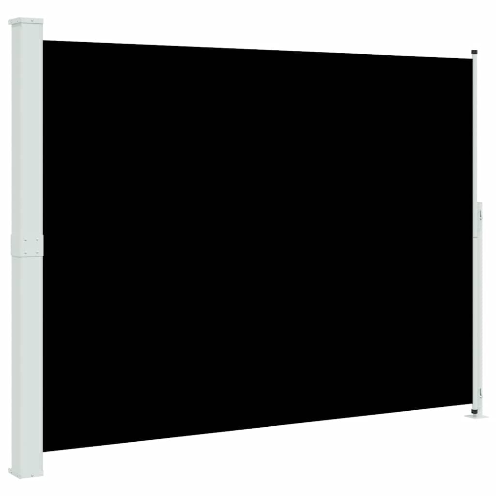 Tenda Laterale Retrattile per Patio 220x314 cm Nera
