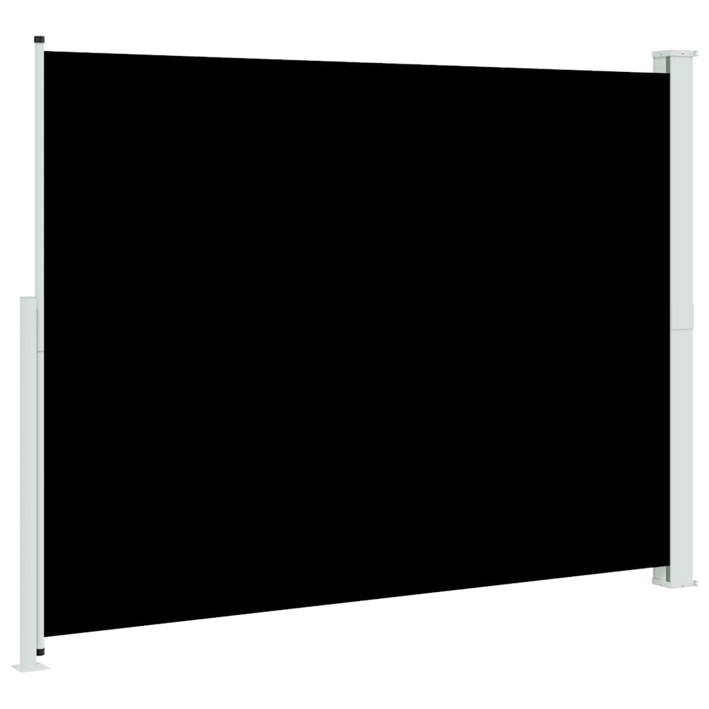 Tenda Laterale Retrattile per Patio 220x314 cm Nera