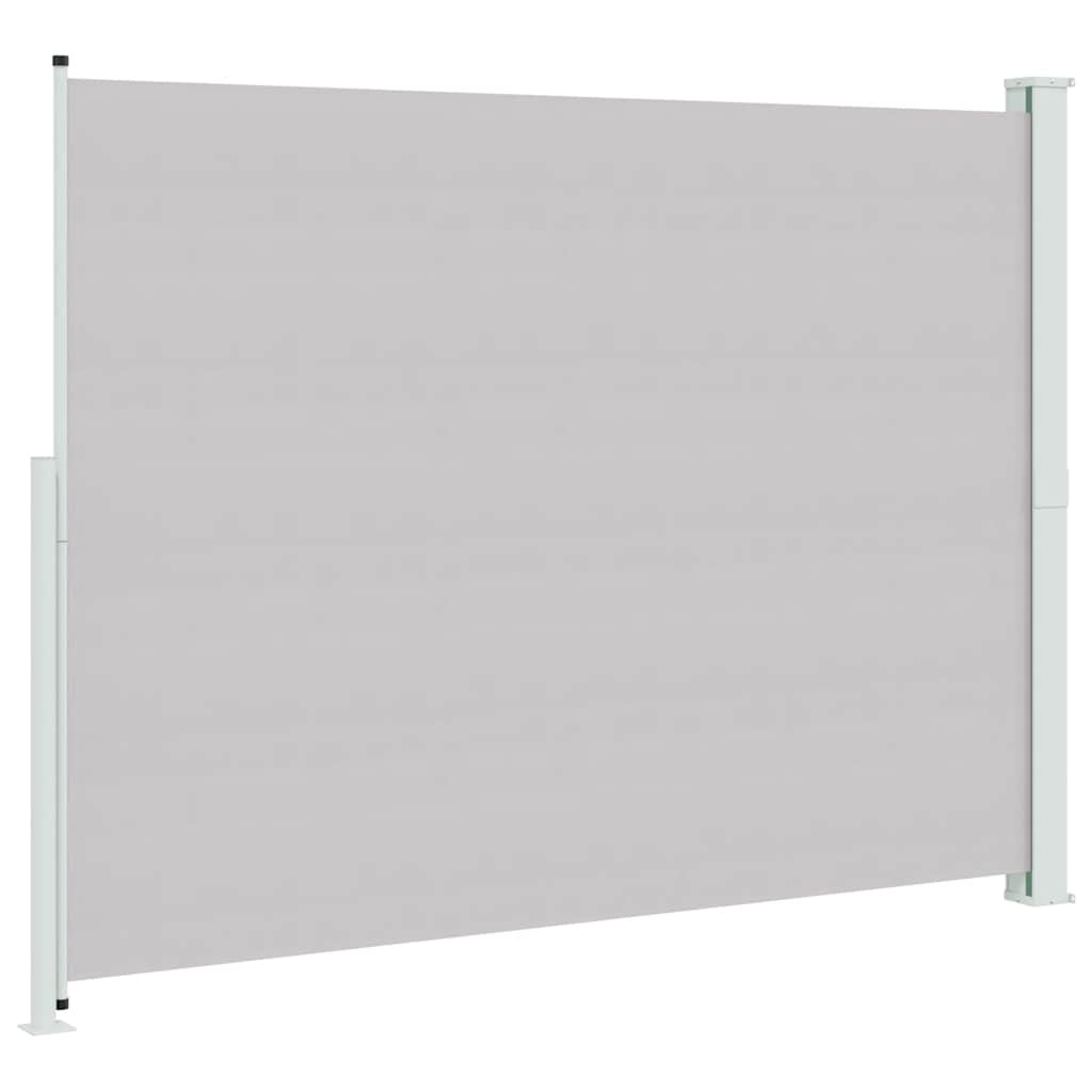 Tenda Laterale Retrattile per Patio 220x314 cm Grigia
