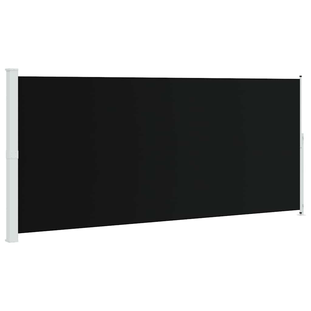Tenda Laterale Retrattile per Patio 220x514 cm Nera