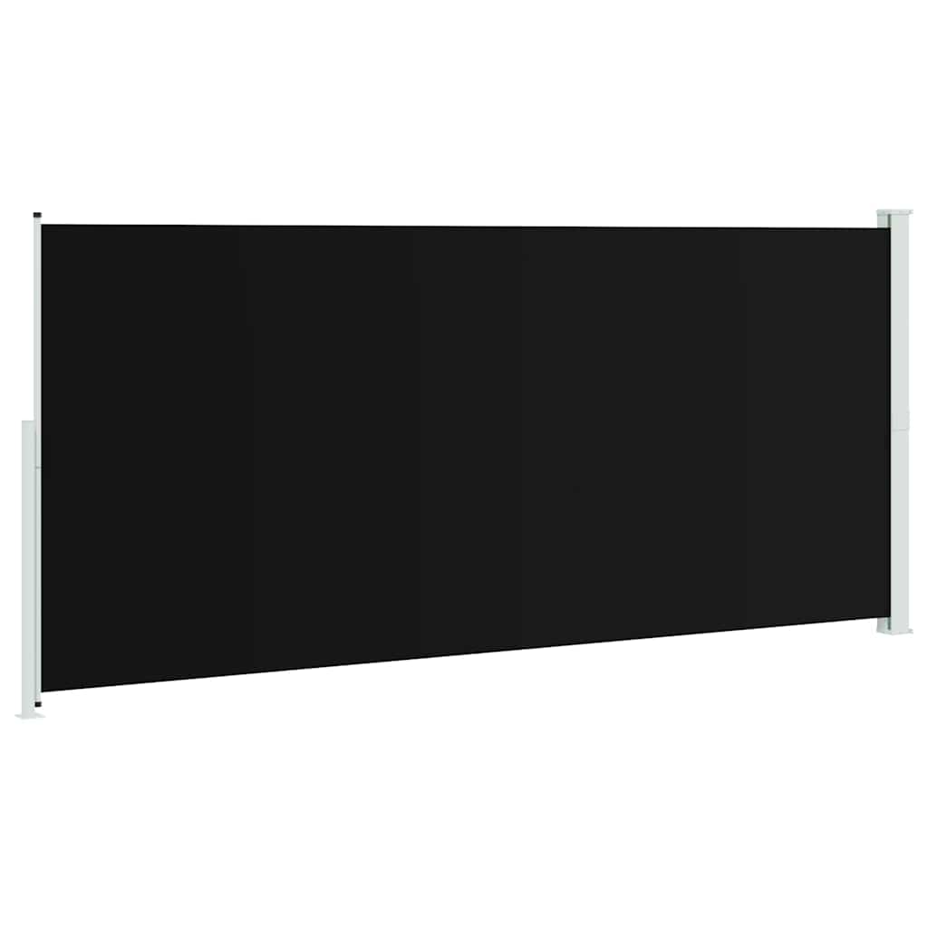 Tenda Laterale Retrattile per Patio 220x514 cm Nera