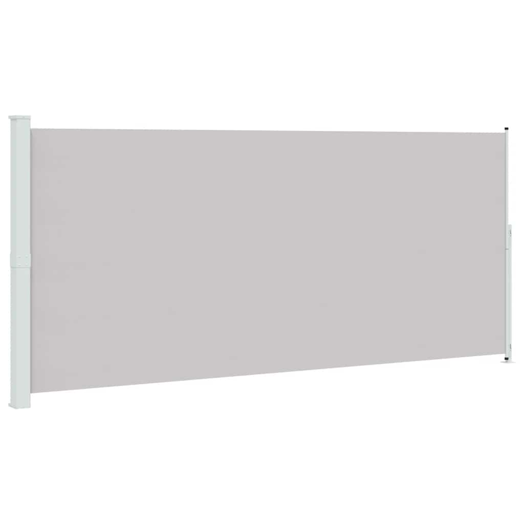 Tenda Laterale Retrattile per Patio 220x514 cm Grigia