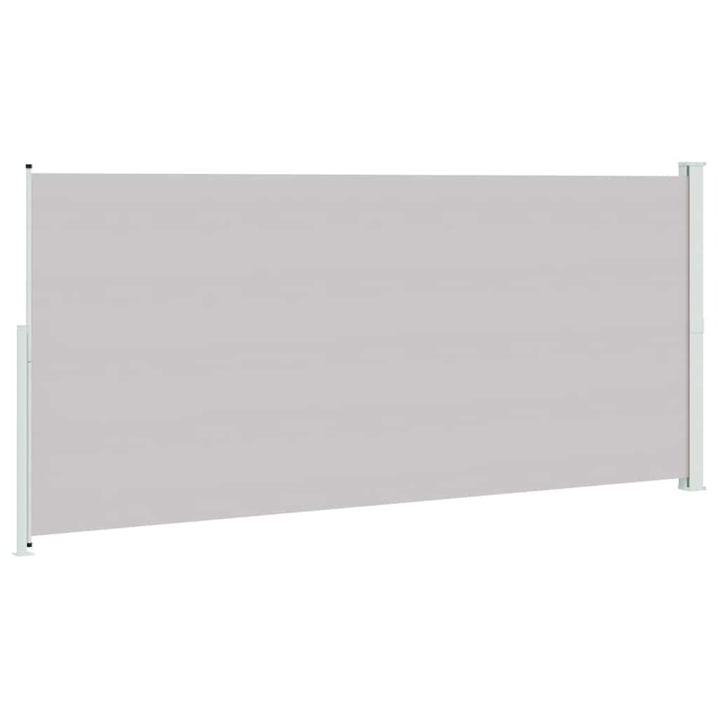 Tenda Laterale Retrattile per Patio 220x514 cm Grigia