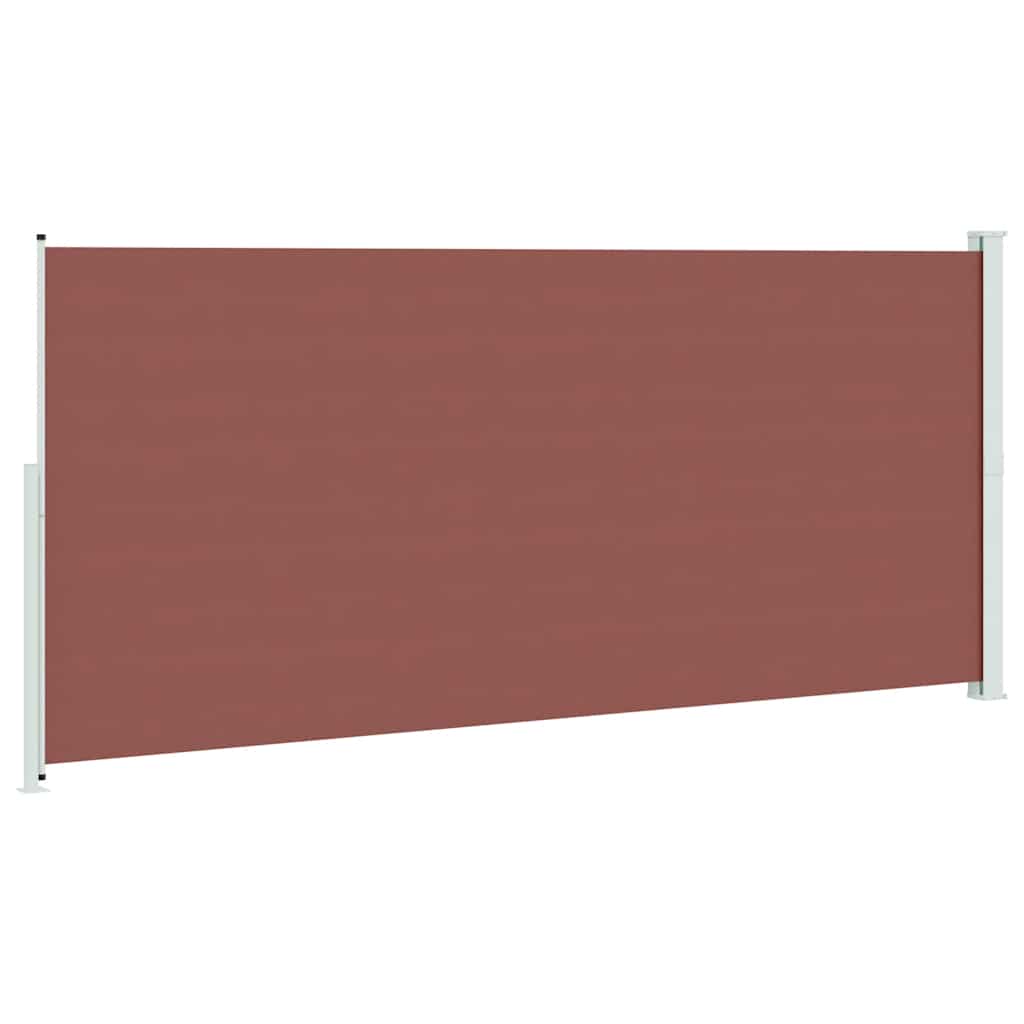 Tenda Laterale Retrattile per Patio 220x514 cm Marrone